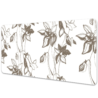 Desk pad drawing flowers