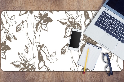 Desk pad drawing flowers