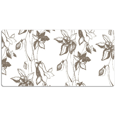 Desk pad drawing flowers