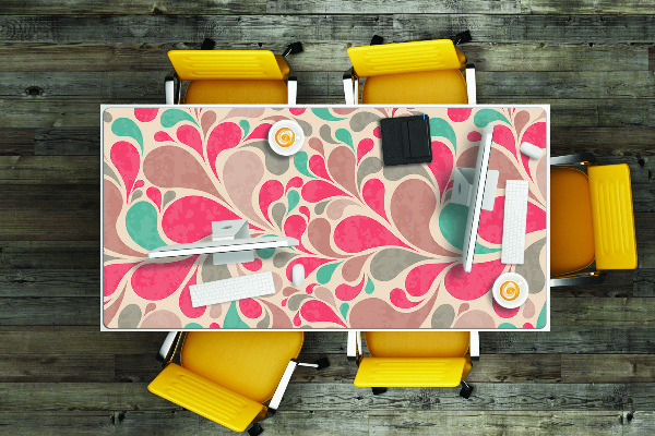 Full desk mat colorful teardrops