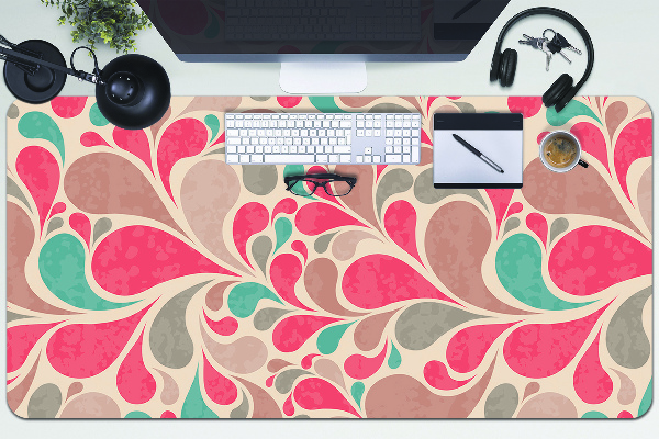Full desk mat colorful teardrops