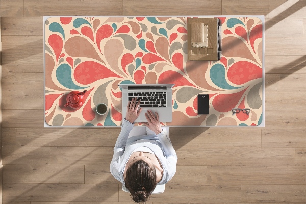 Full desk mat colorful teardrops