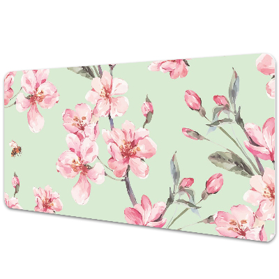 Large desk pad PVC protector Cherry blossoms