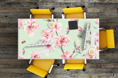 Large desk pad PVC protector Cherry blossoms