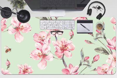 Large desk pad PVC protector Cherry blossoms