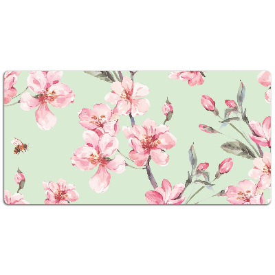 Large desk pad PVC protector Cherry blossoms