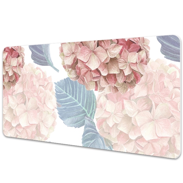 Large desk mat for children Hydrangea