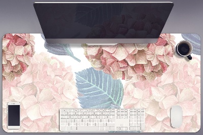 Large desk mat for children Hydrangea