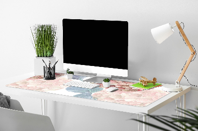 Large desk mat for children Hydrangea