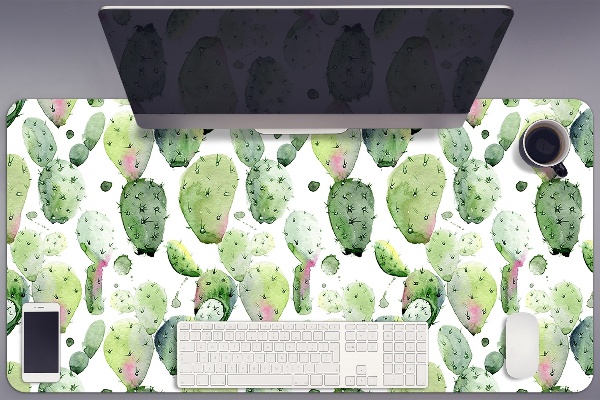 Desk mat tropical cacti