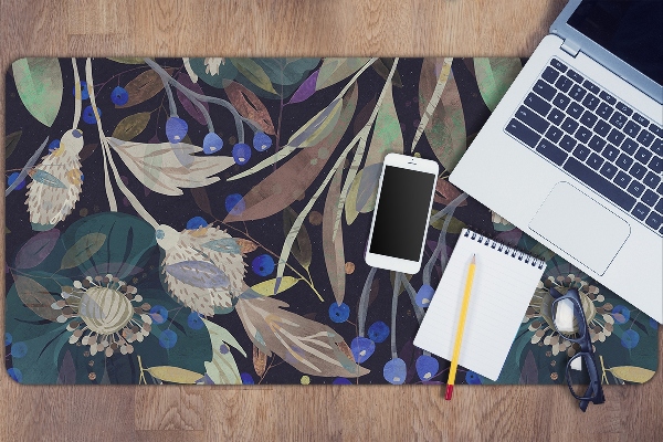 Desk pad botanical pattern