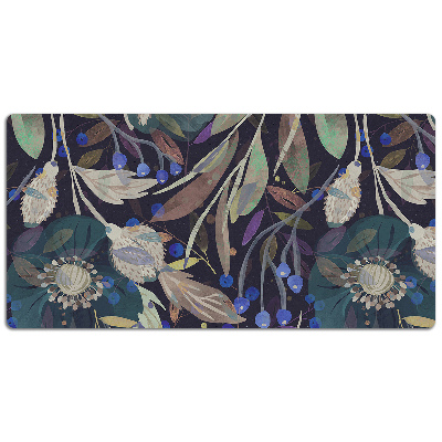 Desk pad botanical pattern