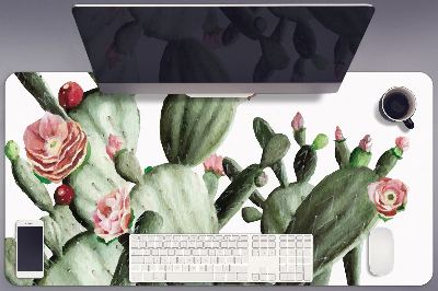 Large desk mat for children cacti