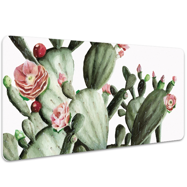 Large desk mat for children cacti