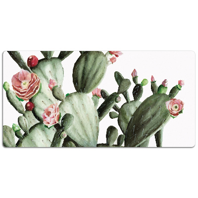 Large desk mat for children cacti