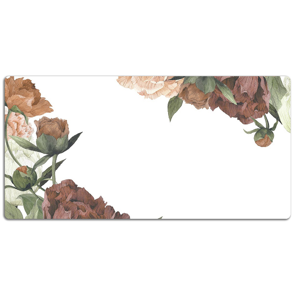 Desk pad Vintage Peonies