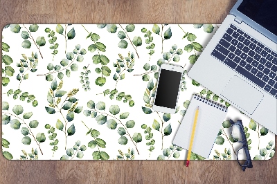 Large desk mat for children eucalyptus