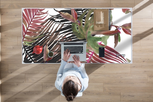 Large desk mat for children monstera