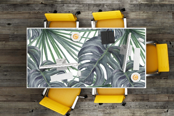 Desk mat exotic plants
