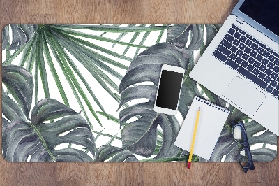 Desk mat exotic plants