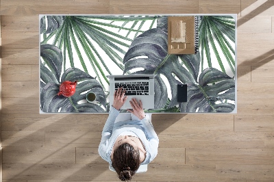 Desk mat exotic plants