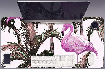 Desk mat Flamingos in the palms