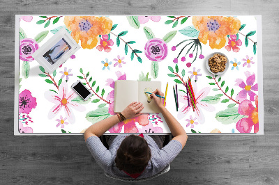 Desk pad drawing flowers