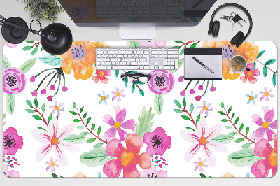 Desk pad drawing flowers