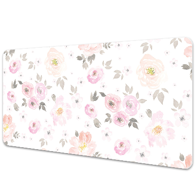 Full desk pad watercolor flowers