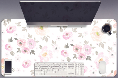 Full desk pad watercolor flowers