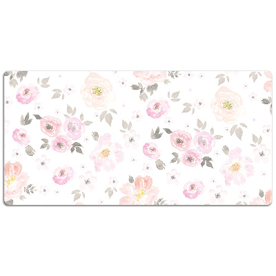 Full desk pad watercolor flowers