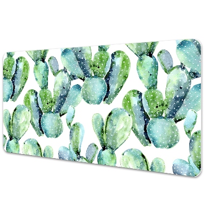 Desk pad green cacti