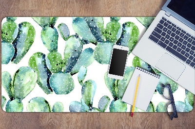 Desk pad green cacti