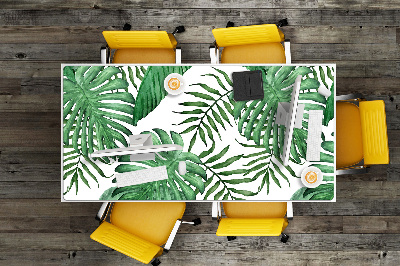 Large desk mat for children Palm leaves