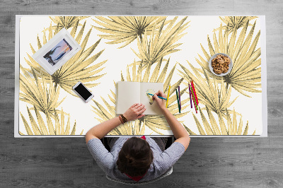 Full desk pad tropical leaves