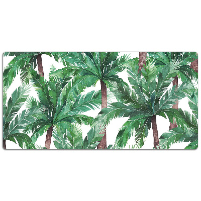 Full desk protector tropical palm trees