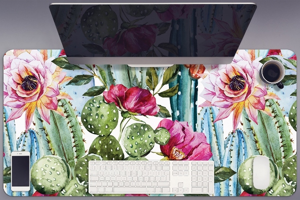 Full desk protector tropical garden