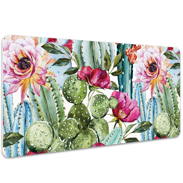Full desk protector tropical garden