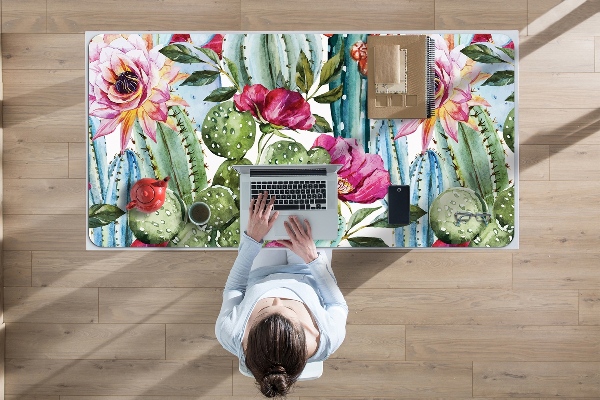 Full desk protector tropical garden