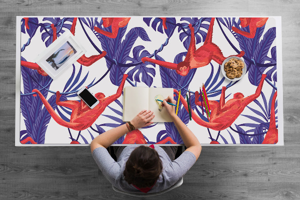 Full desk mat red monkey