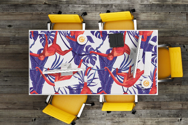 Full desk mat red monkey