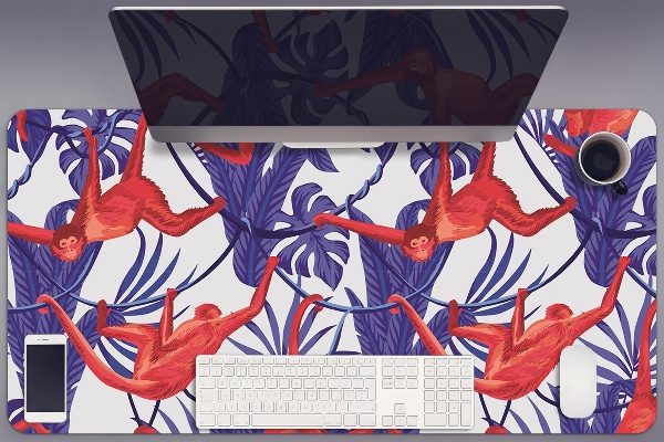 Full desk mat red monkey