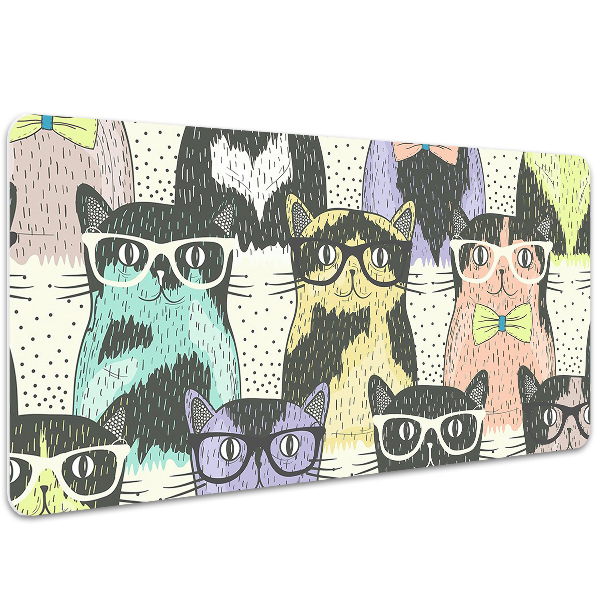 Full desk protector Cats glasses