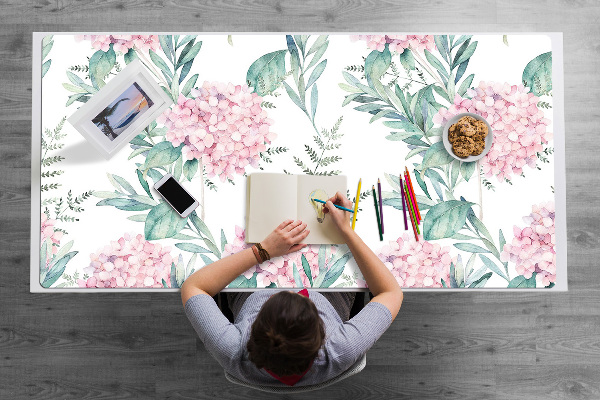 Desk mat Light pink flowers