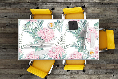 Desk mat Light pink flowers