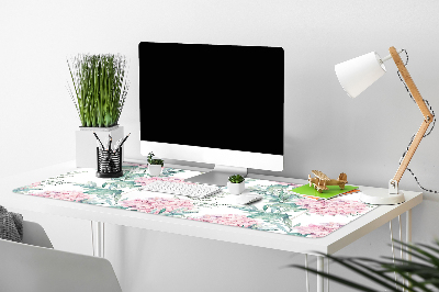 Desk mat Light pink flowers