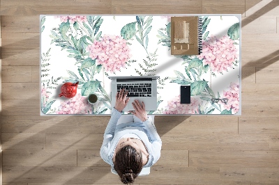 Desk mat Light pink flowers