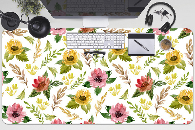 Desk pad watercolor Flowers