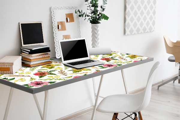 Desk pad watercolor Flowers