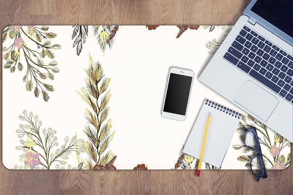 Large desk pad PVC protector Field flowers